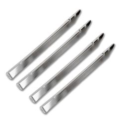 Williams/Bally Chrome Non-Ribbed Legs - Set of 4